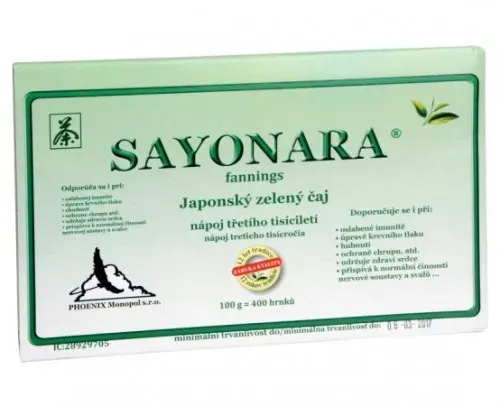 SAYONARA - Japonský zelený čaj 100g (4 x 25g)