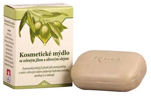 Kosmetické mýdlo se zeleným jílem a olivovým olejem 100 g