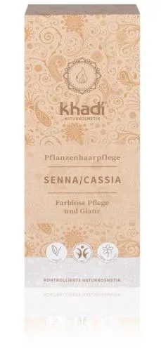 Khadi BEZBARVÁ - SENNA / CASSIA rostlinná barva na vlasy 100 g