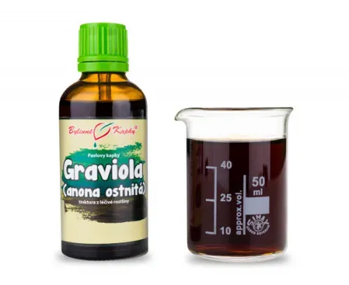Anona list (graviola, guanabana, anonna) - bylinné kapky (tinktura) 50 ml