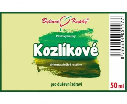 Kozlík - kozlíkové bylinné kapky (tinktura) 50 ml