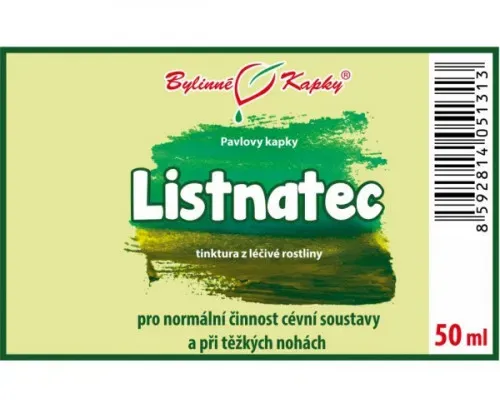 Listnatec - bylinné kapky (tinktura) 50 ml