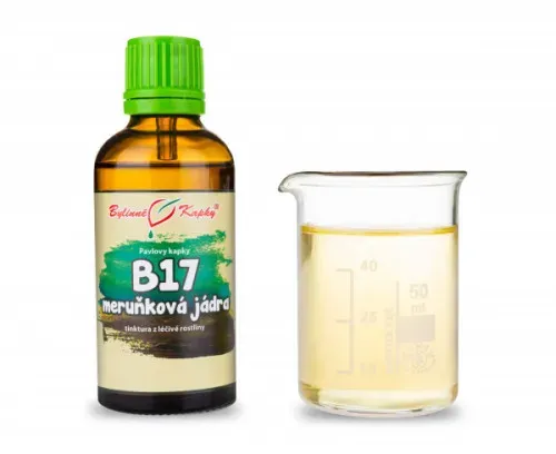 B17 meruňková jádra (amygdalin) - bylinné kapky (tinktura) 50 ml