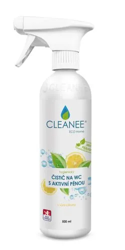 CLEANEE EKO Hygienický čistič WC s aktivní pěnou s vůní citronu 500 ml