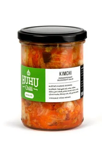 Kimchi nepálivé - fermentovaný zeleninový salát - vegan - HUHUCHILLI 395 g